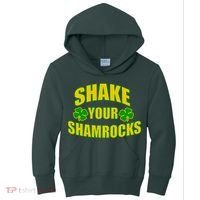 Shake Your Shamrocks Funny St Patricks Day Kids Hoodie thumb 0