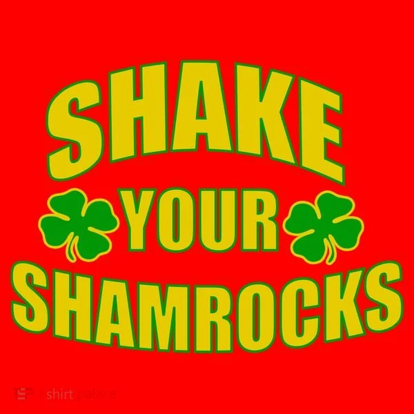 Shake Your Shamrocks Funny St Patricks Day Santa Hat