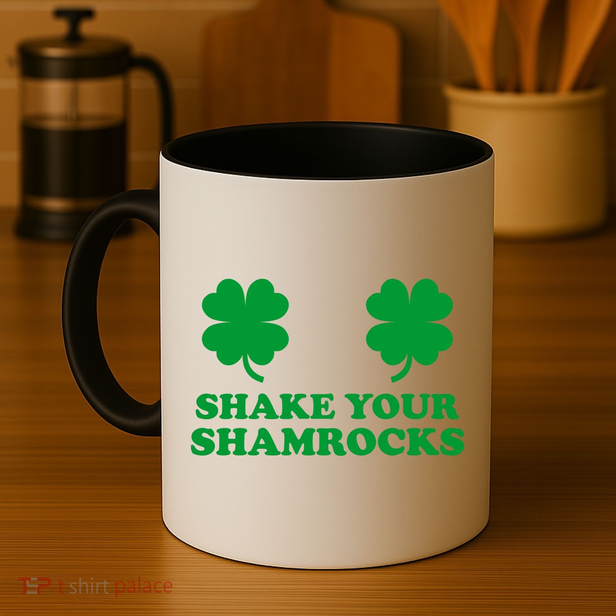 Shake Your Shamrocks St. Patrick's Day Clover Coffee Mug