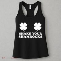 Shake Your Shamrocks St. Patrick's Day Clover Women's Tank Top thumb 3