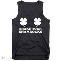 Shake Your Shamrocks St. Patrick's Day Clover Tank Top thumb 0