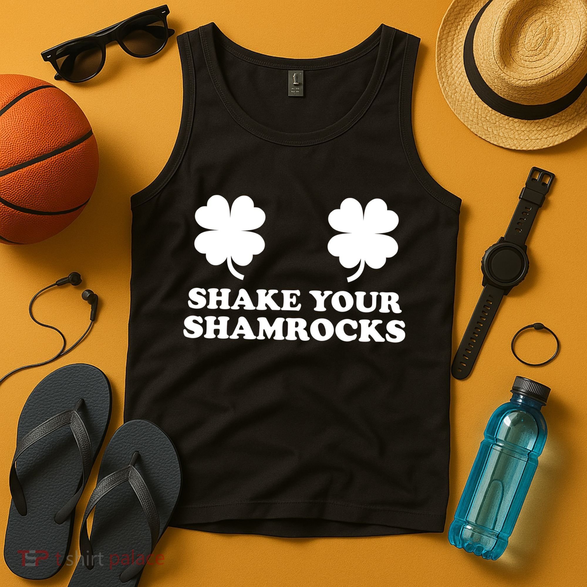 Shake Your Shamrocks St. Patrick's Day Clover Tank Top