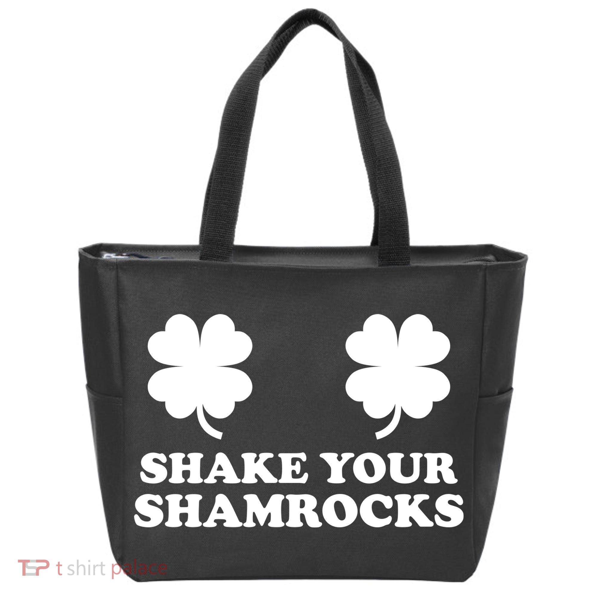 Shake Your Shamrocks St. Patrick's Day Clover Tote Bag