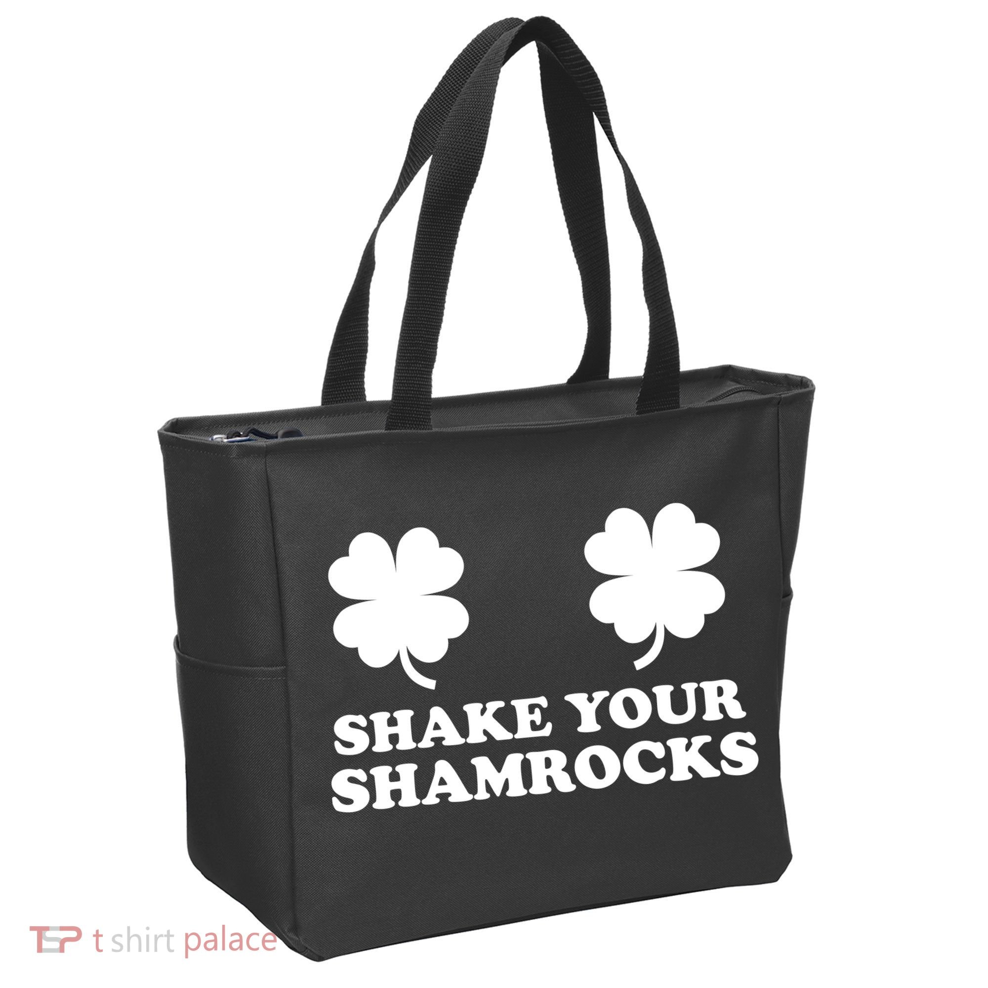 Shake Your Shamrocks St. Patrick's Day Clover Tote Bag