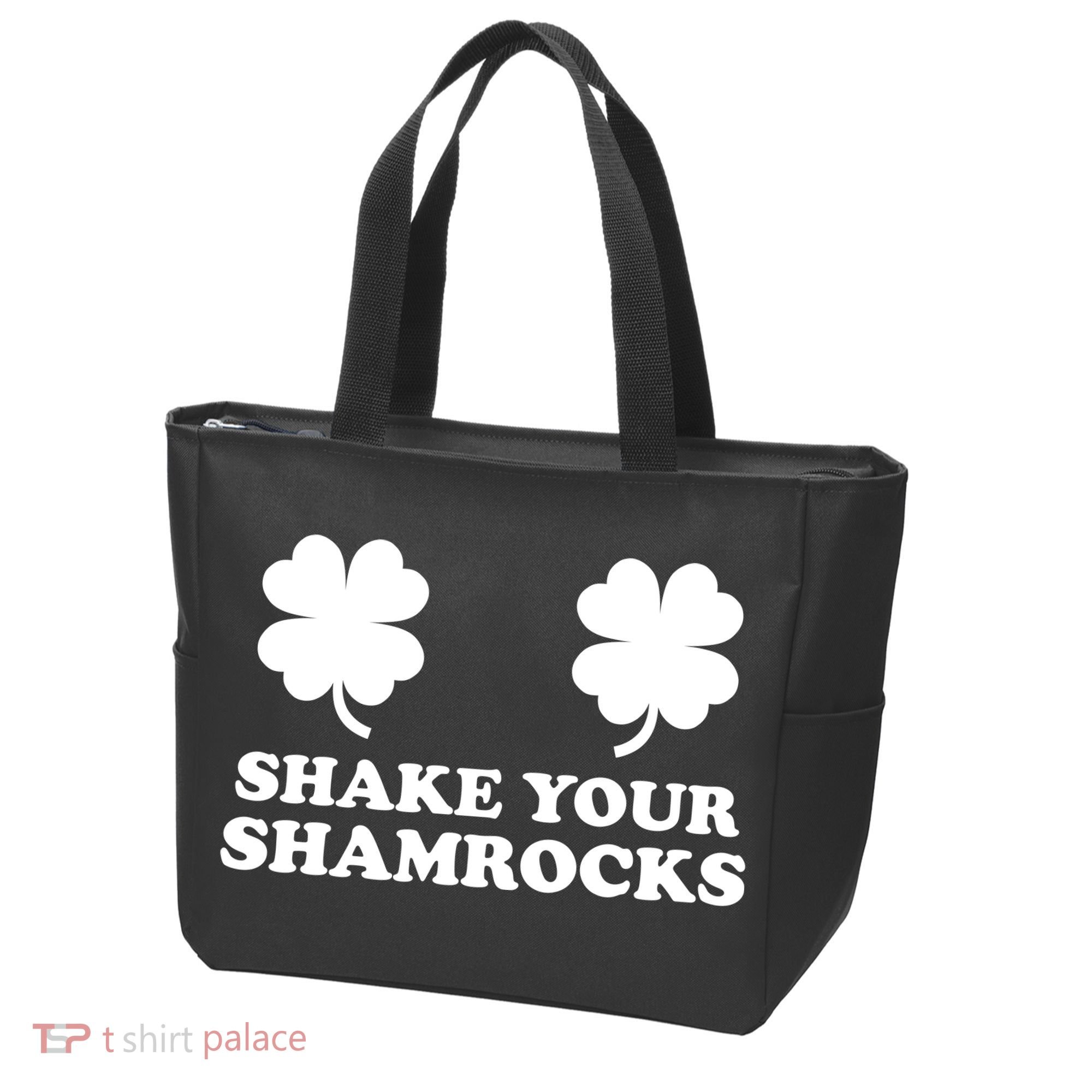 Shake Your Shamrocks St. Patrick's Day Clover Tote Bag