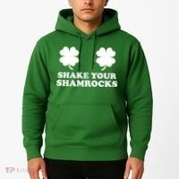 Shake Your Shamrocks St. Patrick's Day Clover Hoodie thumb 2