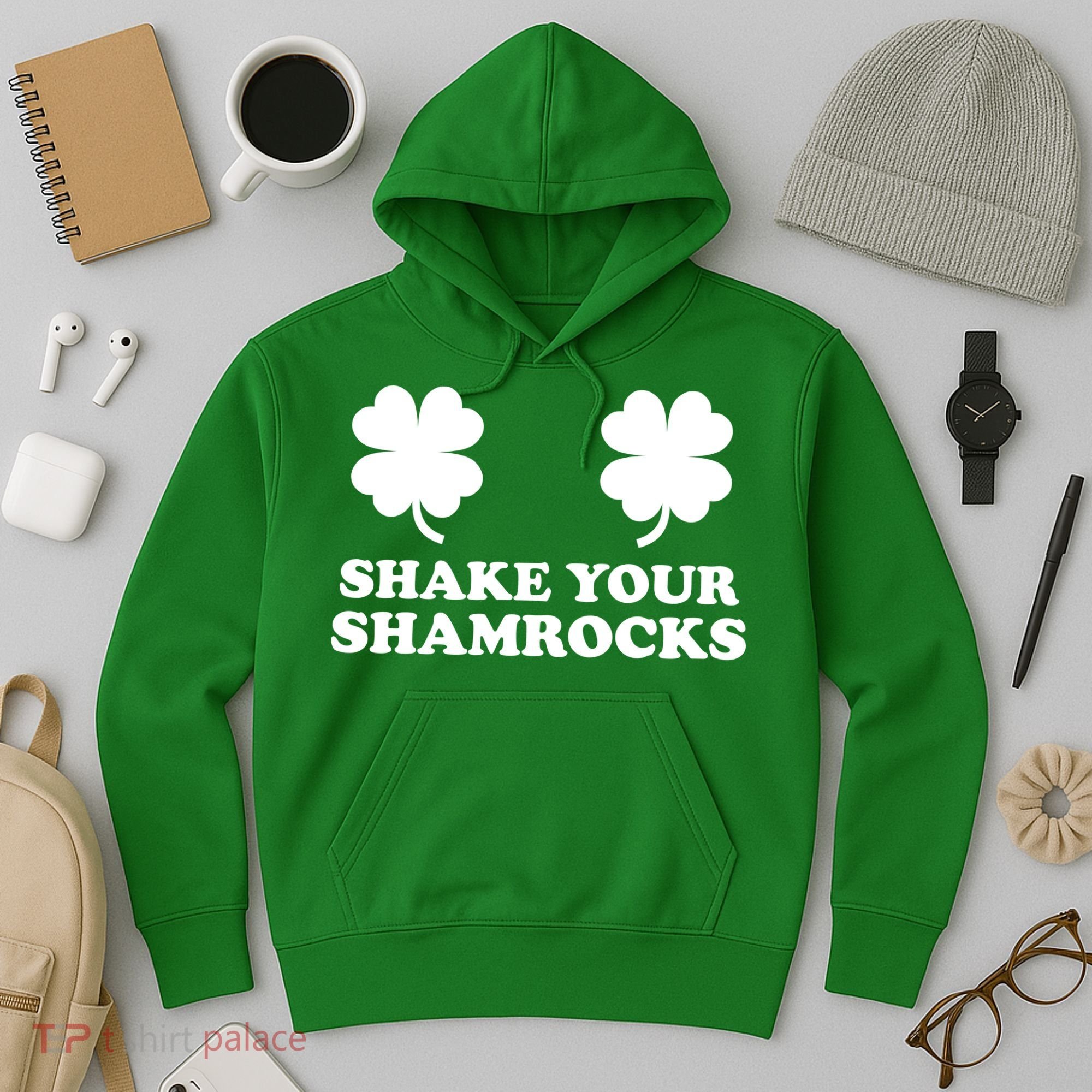 Shake Your Shamrocks St. Patrick's Day Clover Hoodie