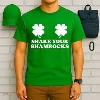 Shake Your Shamrocks St. Patrick's Day Clover T-Shirt thumb 6