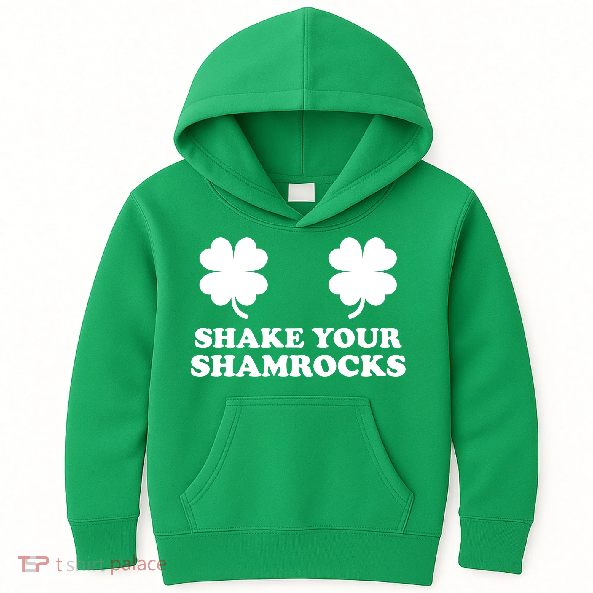Shake Your Shamrocks St. Patrick's Day Clover Kids Hoodie