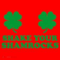 Shake Your Shamrocks St. Patrick's Day Clover Santa Hat thumb 1