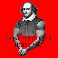 Shakespeare Dost Thou Ever Hoist Sir? Santa Hat thumb 1