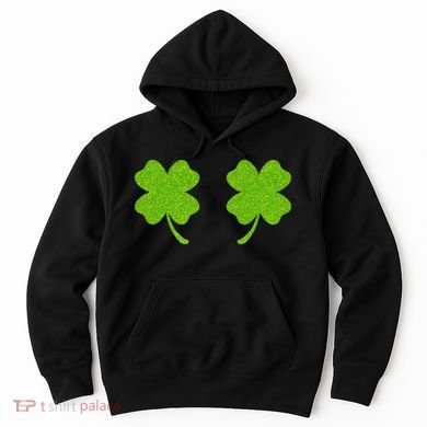 Shamrock Censors Boobs Hoodie