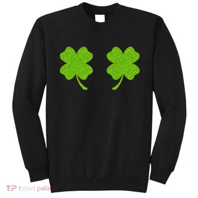 Shamrock Censors Boobs Sweatshirt
