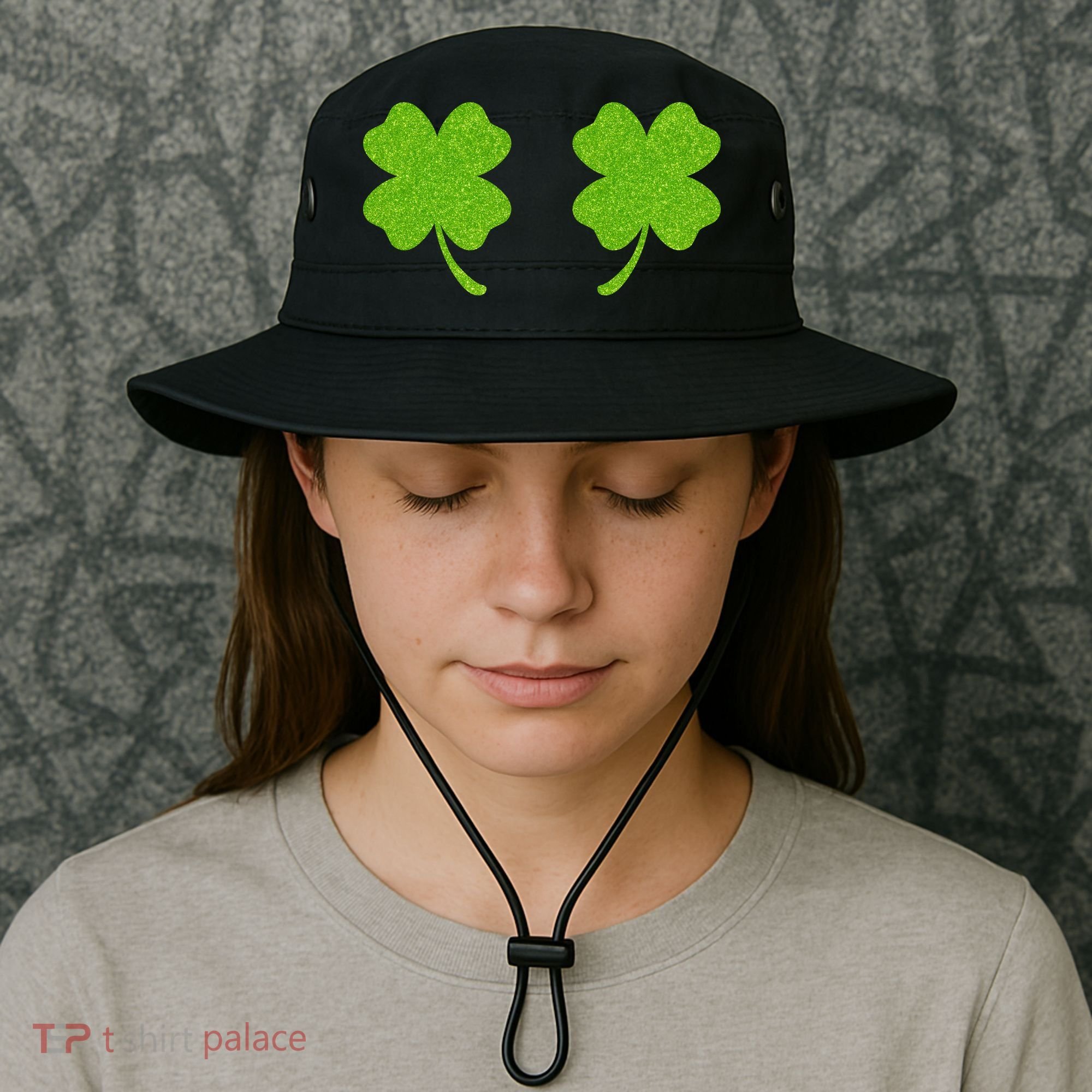 Shamrock Censors Boobs Bucket Hat