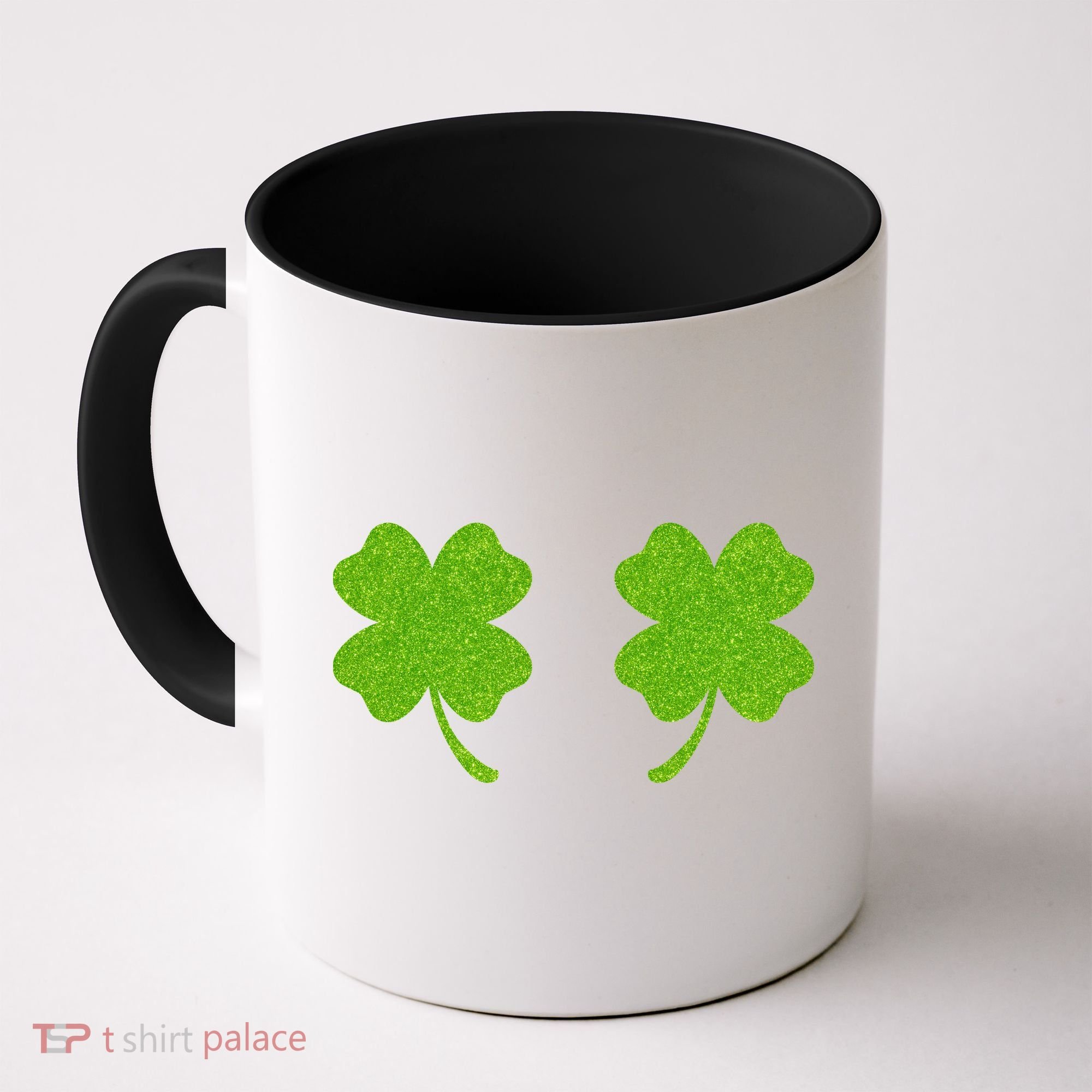 Shamrock Censors Boobs Coffee Mug