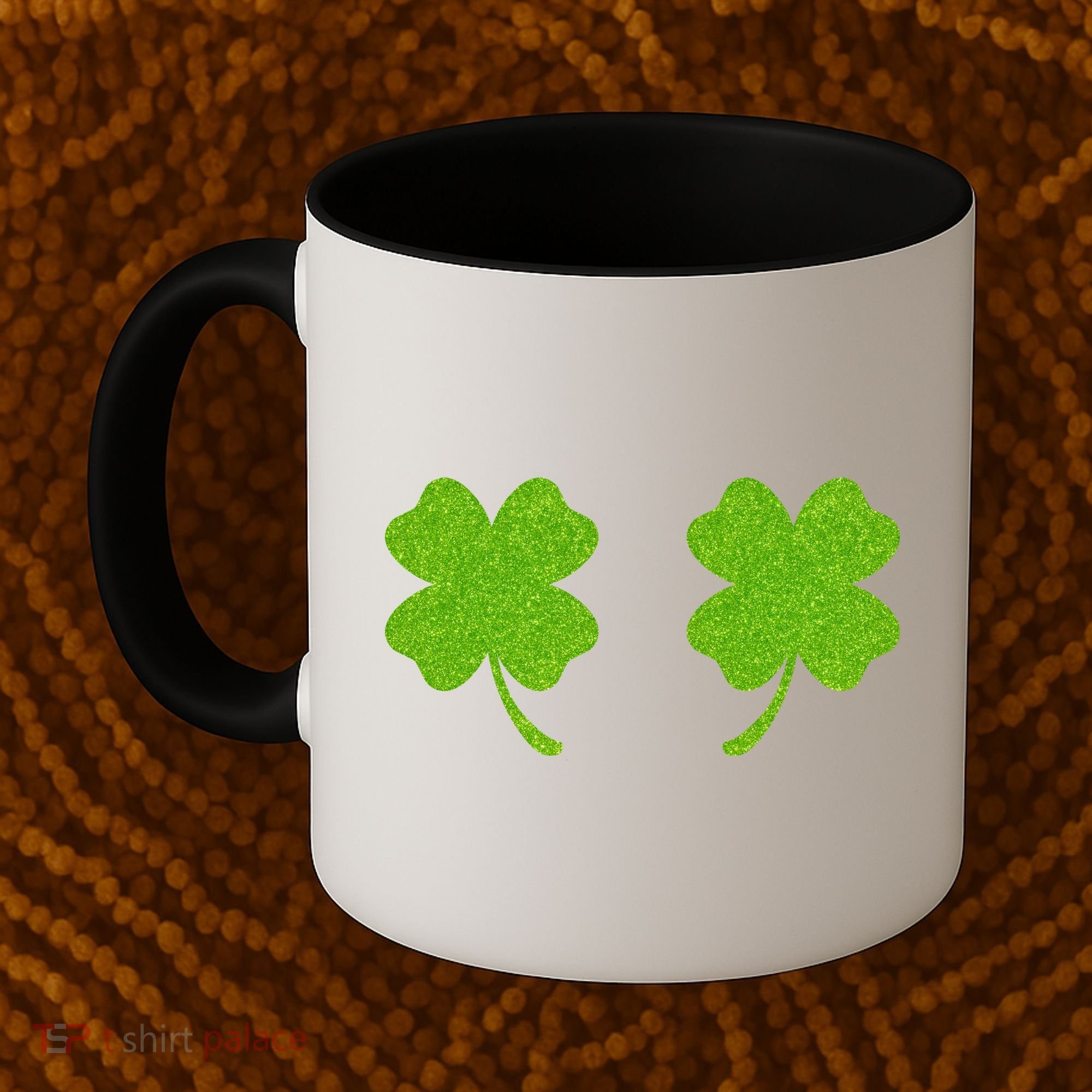 Shamrock Censors Boobs Coffee Mug