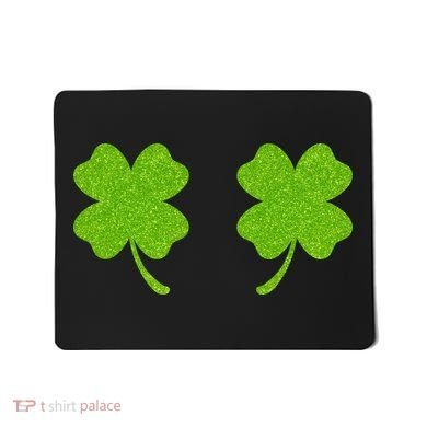 Shamrock Censors Boobs Mousepad