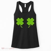 Shamrock Censors Boobs Women's Tank Top thumb 0