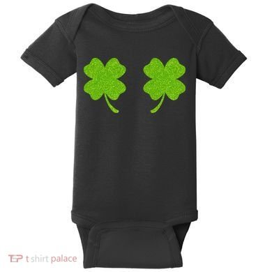Shamrock Censors Boobs Baby Bodysuit