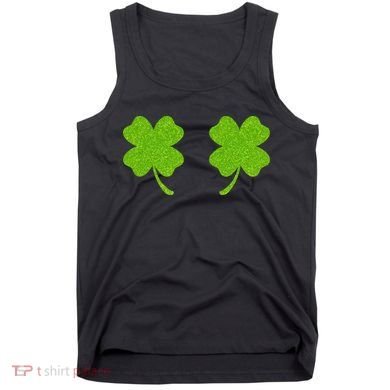 Shamrock Censors Boobs Tank Top