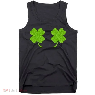Shamrock Censors Boobs Tank Top