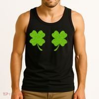 Shamrock Censors Boobs Tank Top thumb 3