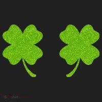 Shamrock Censors Boobs Golf Towel thumb 3