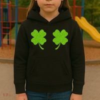 Shamrock Censors Boobs Kids Hoodie thumb 3