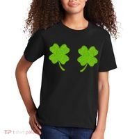 Shamrock Censors Boobs Kids T-Shirt thumb 2