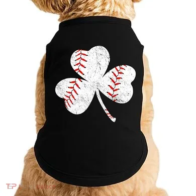 Shamrock Clover Leaf Baseball Doggie Tank