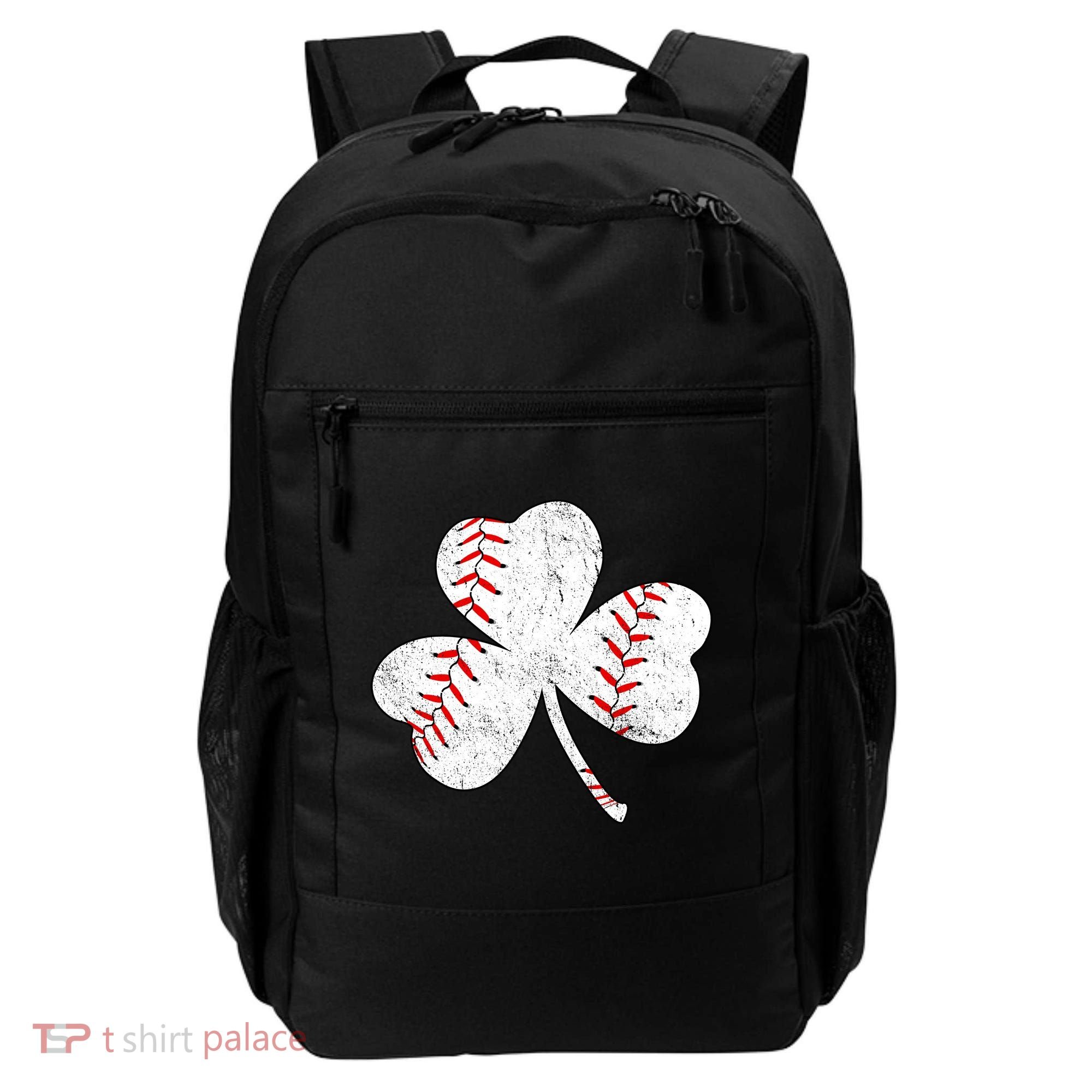 Shamrock Clover Leaf Baseball Backpack