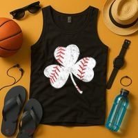 Shamrock Clover Leaf Baseball Tank Top thumb 4