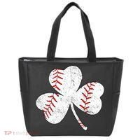 Shamrock Clover Leaf Baseball Tote Bag thumb 0