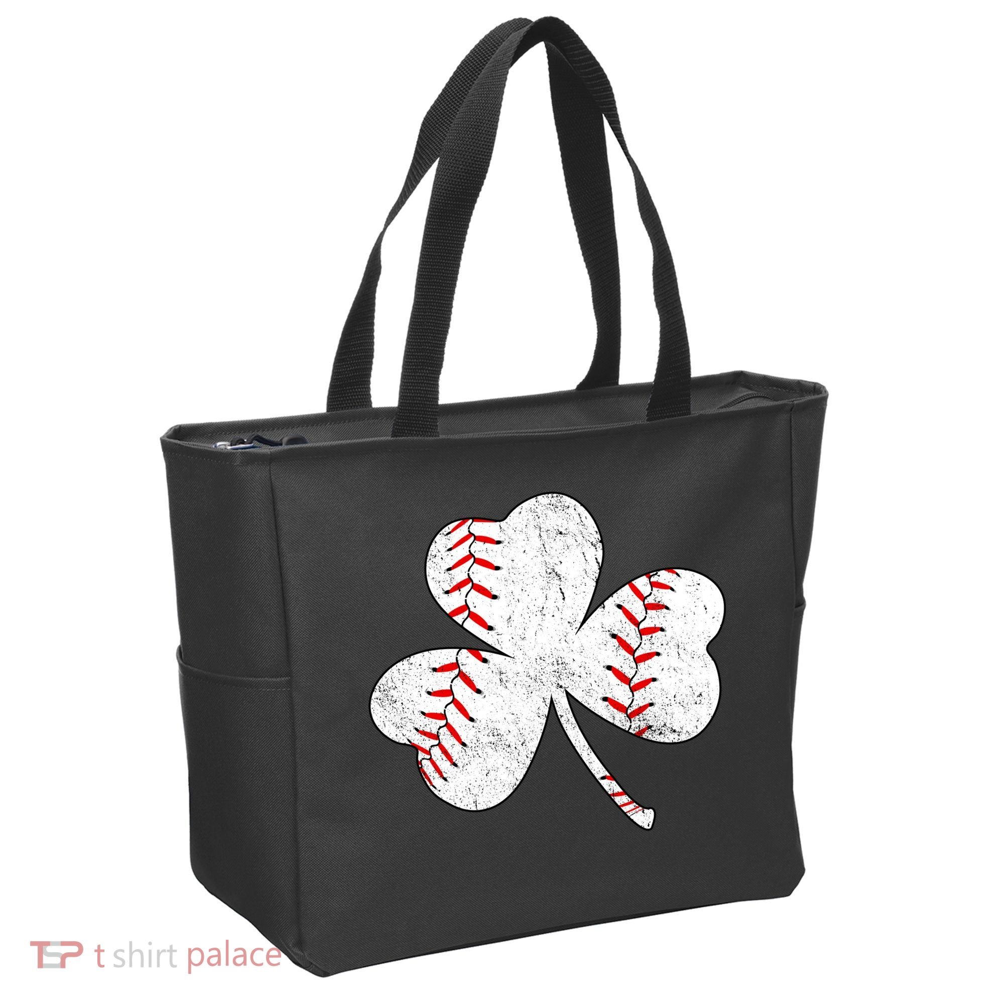 Shamrock Clover Leaf Baseball Tote Bag