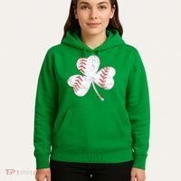 Shamrock Clover Leaf Baseball Hoodie thumb 5
