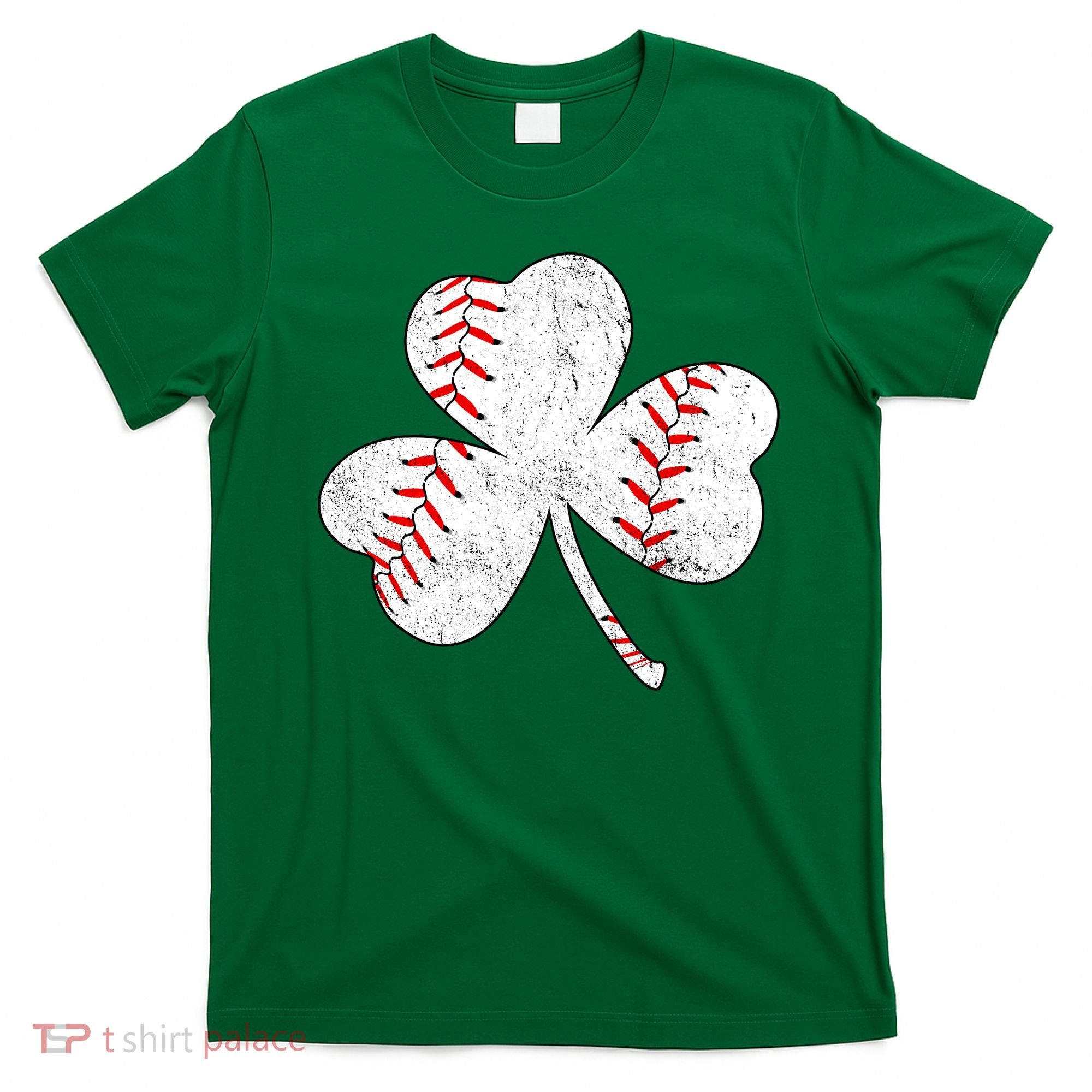 Shamrock Clover Leaf Baseball T-Shirt