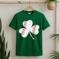 Shamrock Clover Leaf Baseball T-Shirt thumb 2