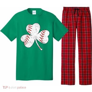 Shamrock Clover Leaf Baseball Pajama Set