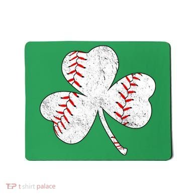 Shamrock Clover Leaf Baseball Mousepad