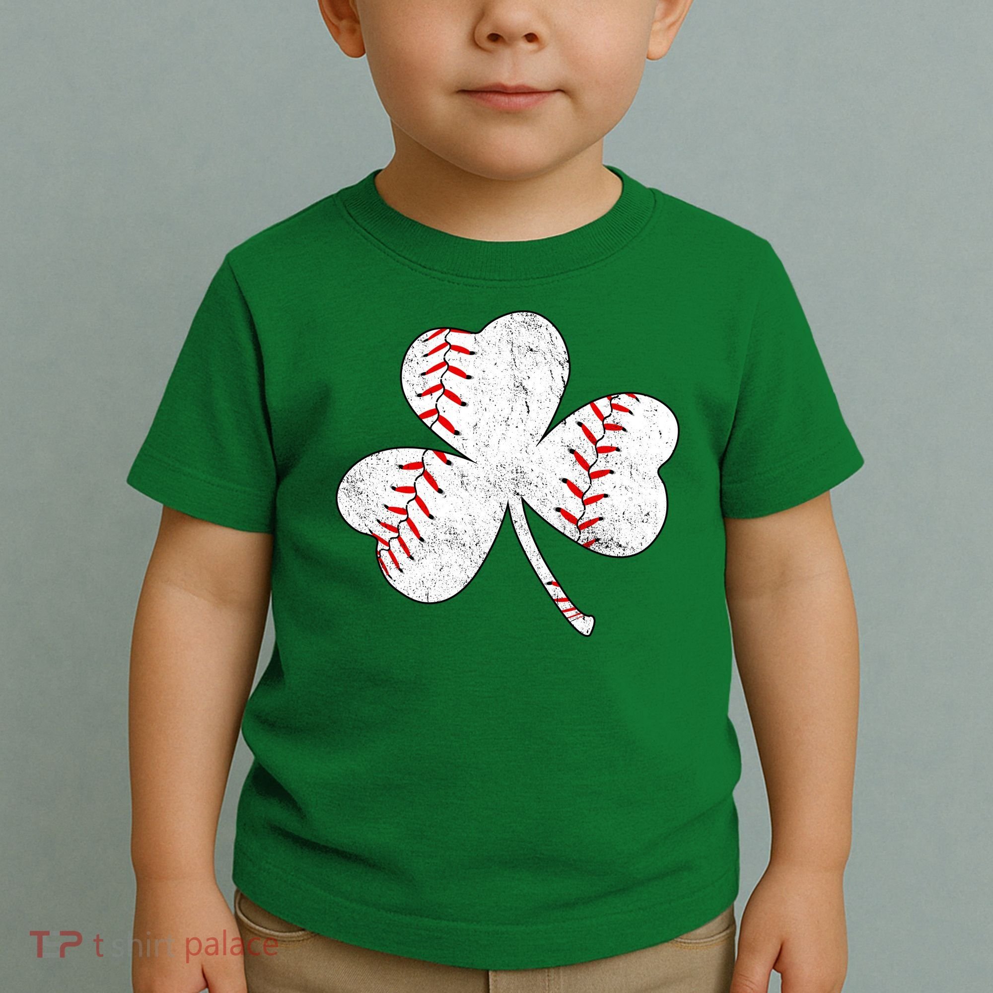 Shamrock Clover Leaf Baseball Toddler T-Shirt