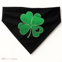 Shamrock Heart USA-Made Doggie Bandana thumb 0