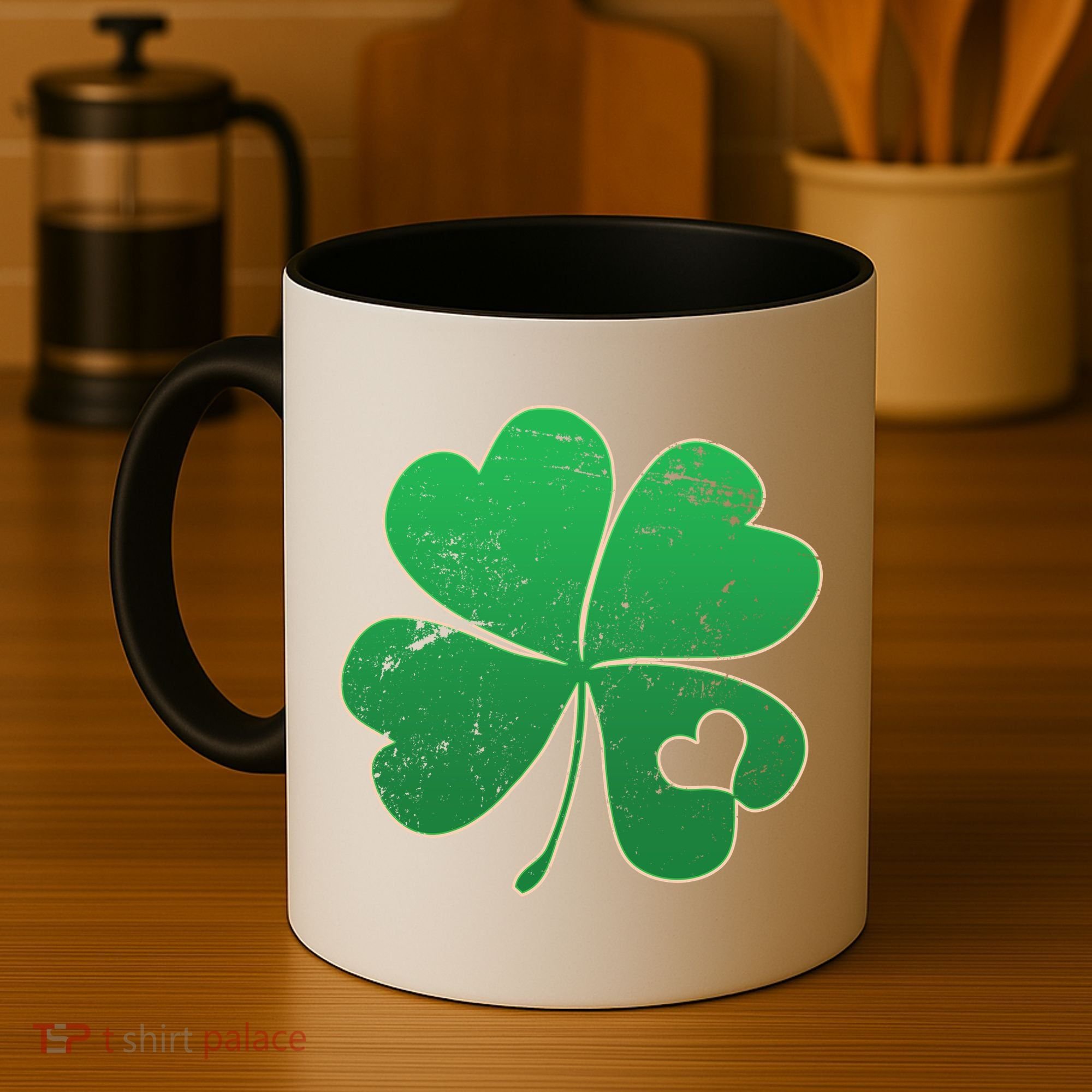 Shamrock Heart Coffee Mug