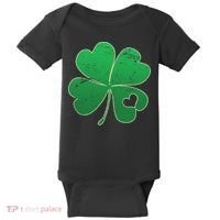 Shamrock Heart Baby Bodysuit thumb 0