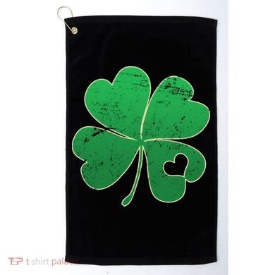 Shamrock Heart Golf Towel