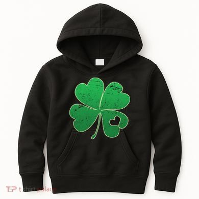 Shamrock Heart Kids Hoodie