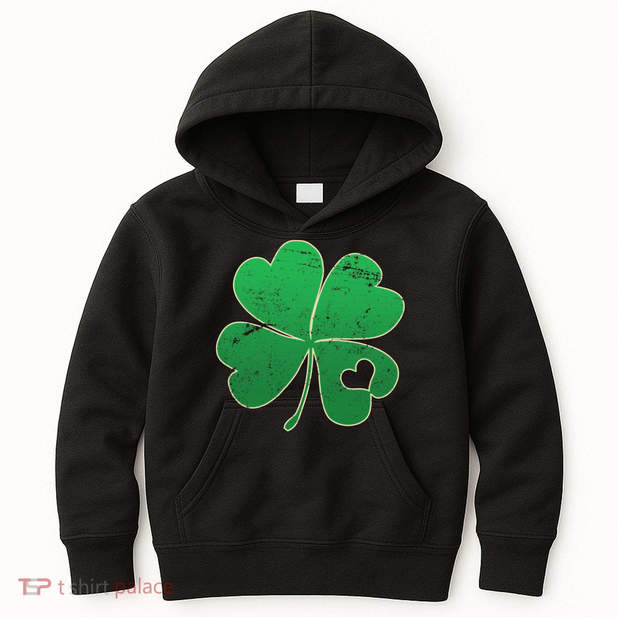 Shamrock Heart Kids Hoodie