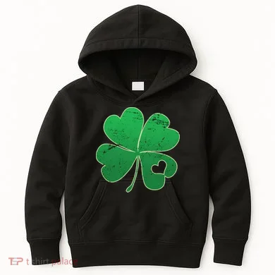 Shamrock Heart Kids Hoodie