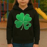 Shamrock Heart Kids Hoodie thumb 3