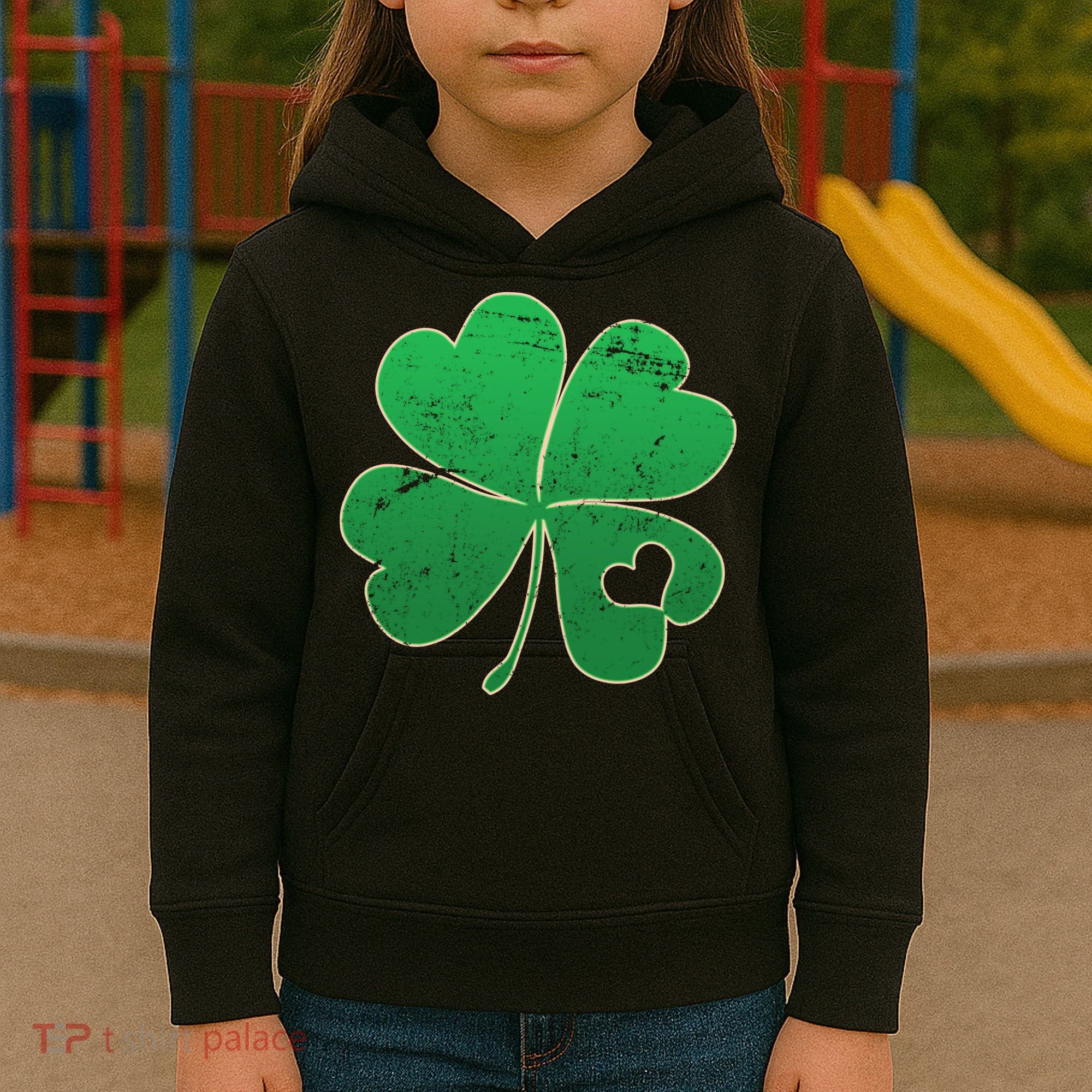 Shamrock Heart Kids Hoodie