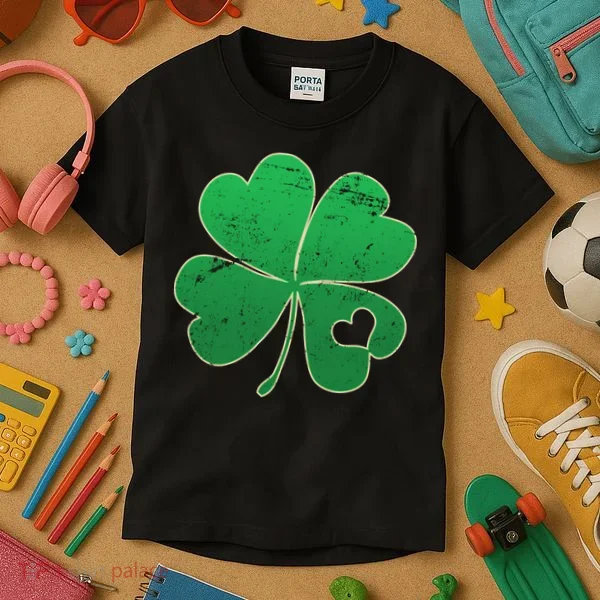 Shamrock Heart Kids T-Shirt